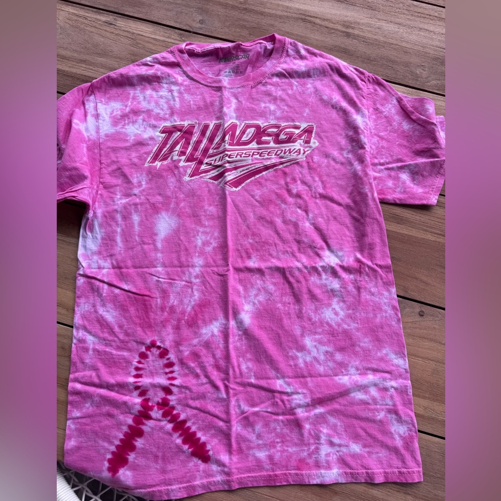 Nascar Pink Tie-Dye Talladega Superspeedway Tee